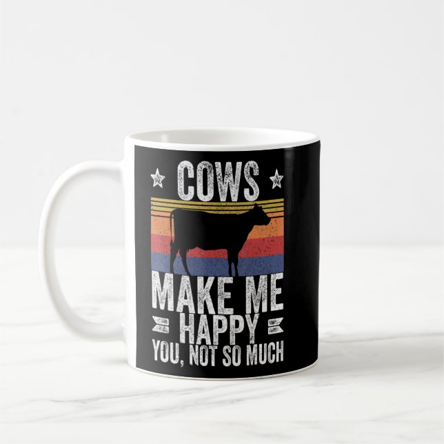 Mug Les Vaches Agricoles Me Rendent Heureux Vous Pas T (Gauche)
