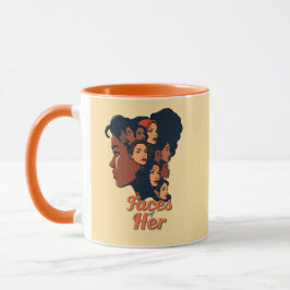 Mug Les visages de sa fête du Mois de l’histoire des f