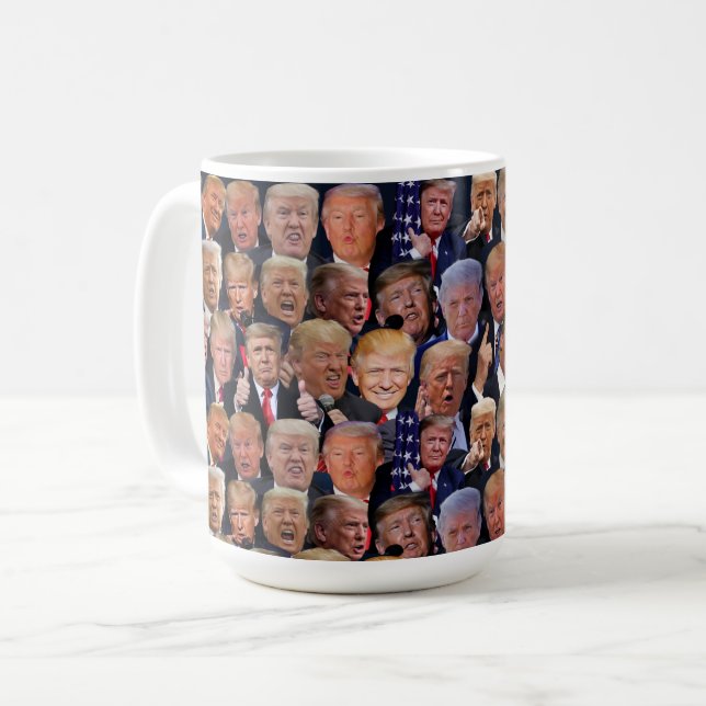 Mug Les Visages Drôle De Trump (Devant gauche)