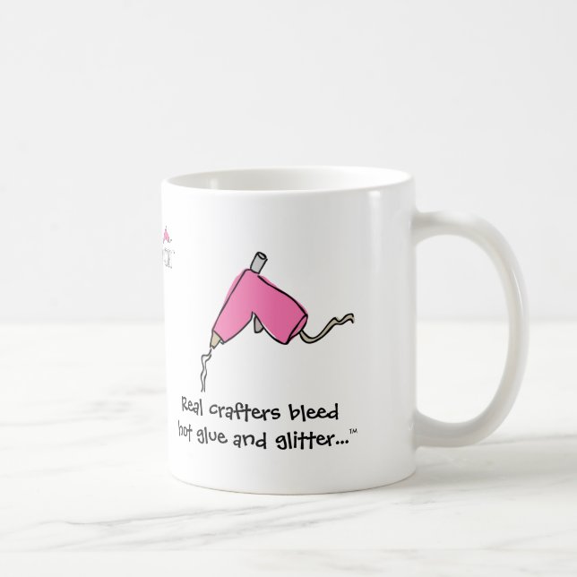 Mug Les vrais crafters saignent la colle et les (Droite)