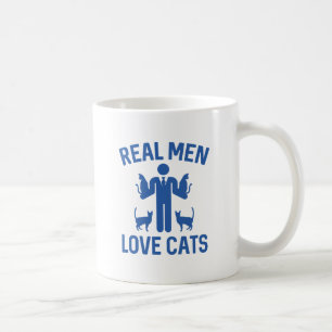 Mug Les vrais hommes aiment les chats