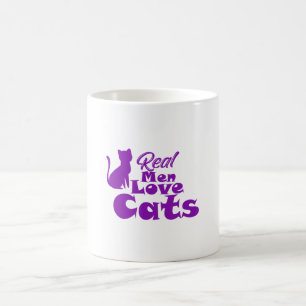 Mug Les vrais hommes aiment les chats – Cadeaux pour l