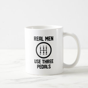 Mug Les vrais hommes utilisent trois pédales