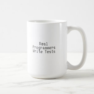 Mug Les vrais programmeurs écrivent des essais
