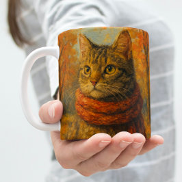 Mug Les Whiskers d'automne Un Chat Cosy dans la brise 