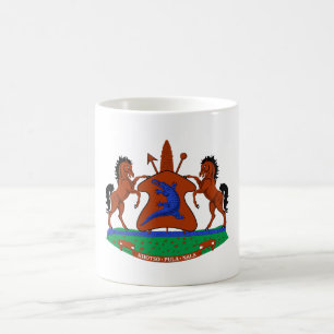 Mug Lesotho blason armoiries drapeau pays symbole héra