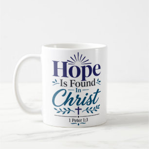 Mug L'espérance se trouve en Christ Citation inspirant