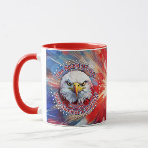 Mug L'Esprit de 1776, 2026 L'aigle rouge de feu d'Amér
