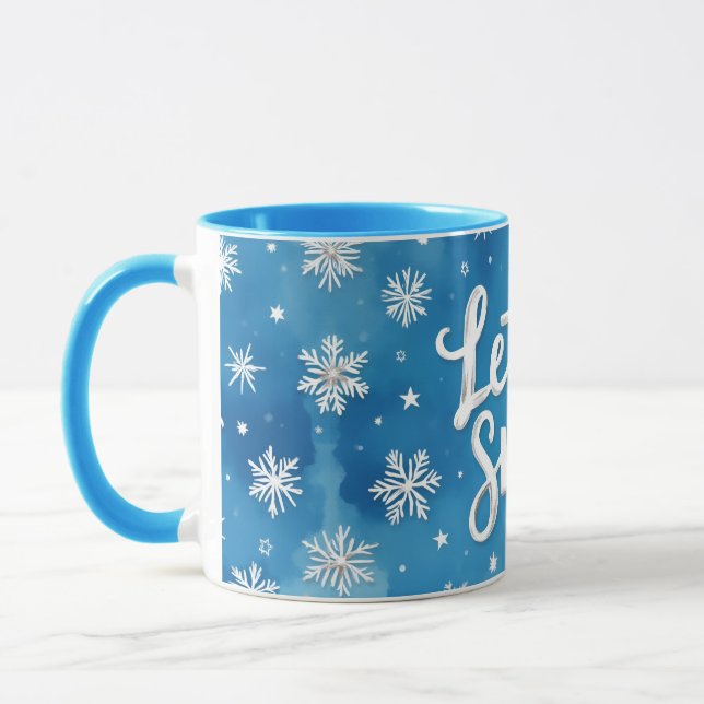 Mug Let It Snow, Christmas, Author Natasha Us   (Gauche)