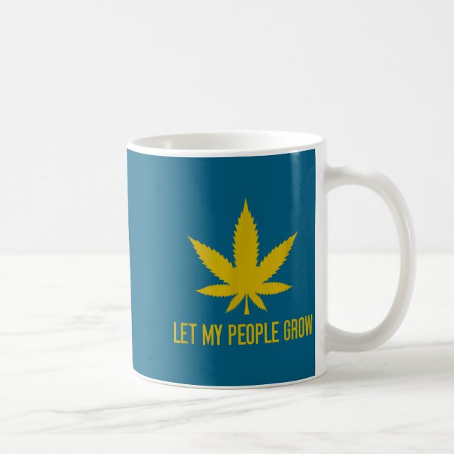 Mug Let My People Grow Weed Plant Manager  (Droite)