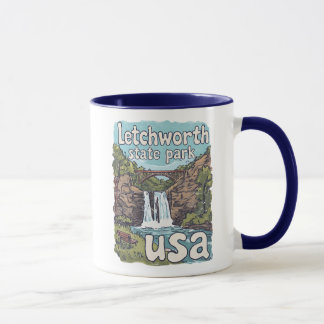 Mug Letchworth State Park NY Beau Paysage Cascade