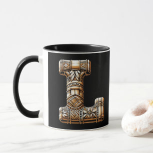 Mug Lettre Aloha polynésienne hawaïenne L initiale per