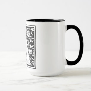 Mug LETTRE alphabet Renaissance A SUR BOUGIE