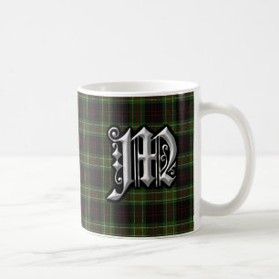 Mug Lettre Clan MacDiarmid M Monogram Tartan