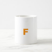 Mug lettre customisée F