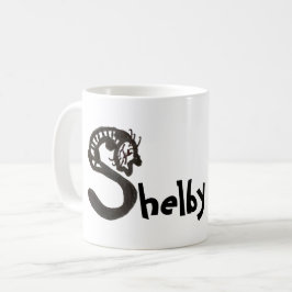 Mug - Lettre de chat S avec nom