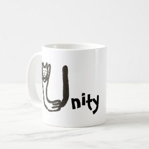 Mug - Lettre de chat U avec nom