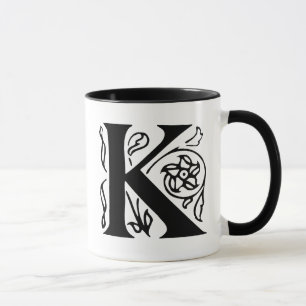 Mug Lettre de fantaisie K