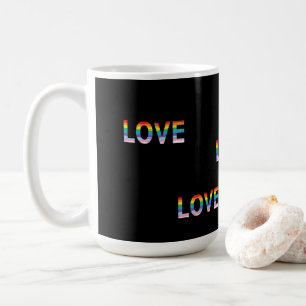 Mug LETTRE DE PRIME LOVE Rainbow LGBTQIA