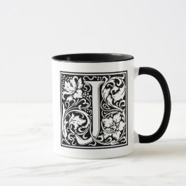 Mug Lettre décorative "J" initiale