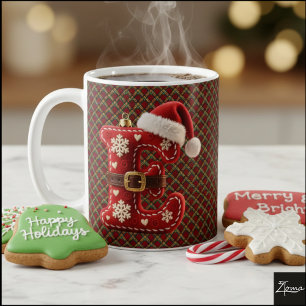 Mug Lettre E avec une garniture dorée pastel superposé