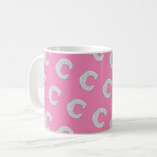 MUG LETTRE ESPÈCE ROSE C