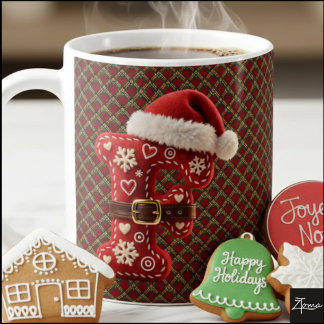 Mug Lettre F avec une garniture dorée pastel superposé