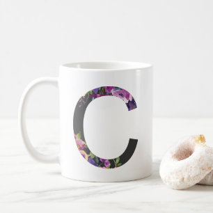 Mug LETTRE FLEUVE BOtanique C MONogramme