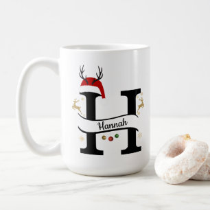 Mug Lettre H Alphabet de Noël