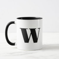 Lettre initiale de Monogramme moderne avec noir et