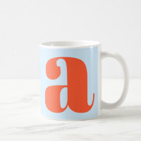 Lettre initiale de monogramme moderne bleu clair o