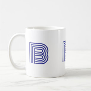 Mug Lettre initiale de monogramme simple minimal moder