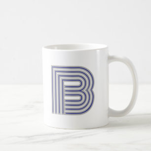 Mug Lettre initiale de monogramme simple minimal moder