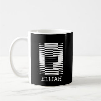 MUG LETTRE INITIALE E - NOM D'ALPHABET E