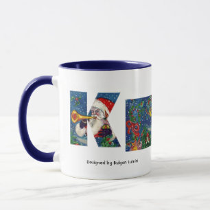 MUG LETTRE K DE NOËL / MONOGRAM DE SANTA CLAUS