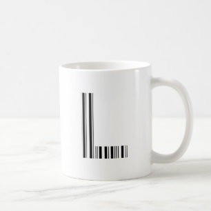 Mug LETTRE L CODE BARRE Premier Motif de code barre in