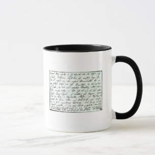 Mug Lettre manuscrite de Franz Schubert