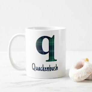 Mug Lettre minuscule q initiale et nom en impression c