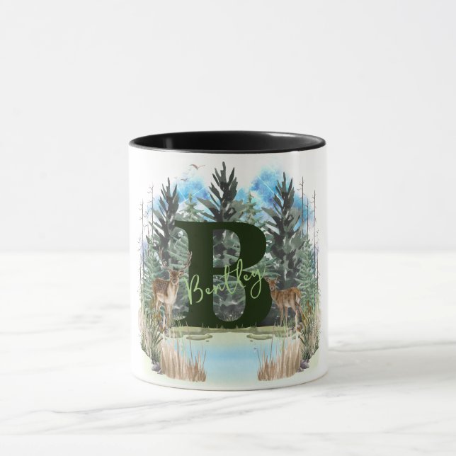 MUG LETTRE MONOGRAPHIQUE B PERSONNALISÉE CHEZ LES CHEF (Centre)
