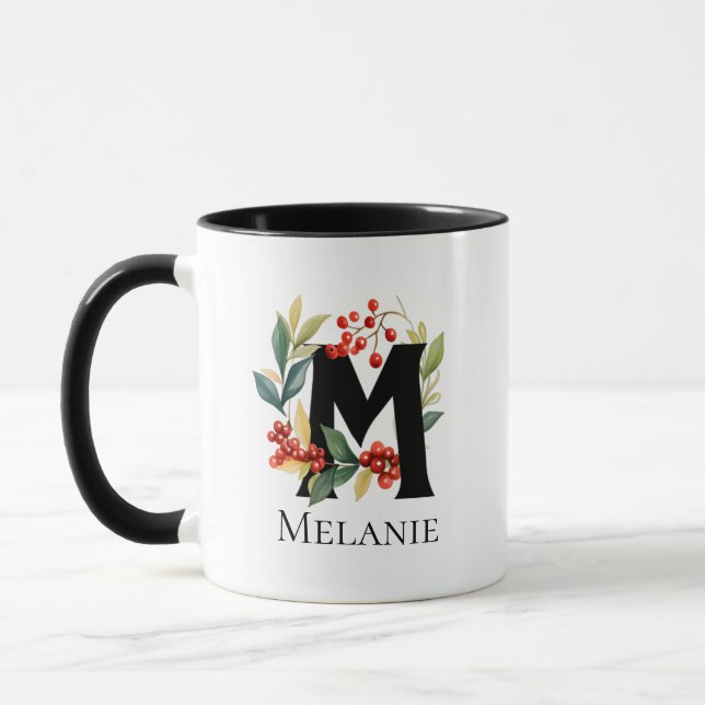 Mug LETTRE MONOGRAPHIQUE DE FER DE Noël M (Gauche)