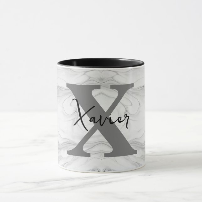 MUG LETTRE MONOGRAPHIQUE MOBILE ET CLASSIQUE EN MARBRE (Centre)