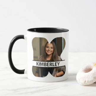Mug Lettre personnalisée avec photo et nom 'K'