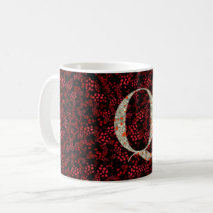 Mug Lettre Q rouge et liberté bordeaux