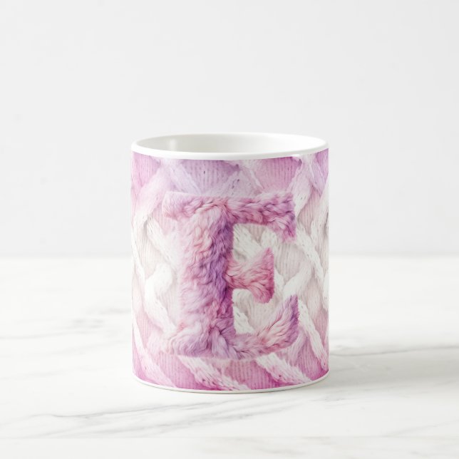 MUG LETTRE ROSE CHAUDE ROSE POPULAIRE POPULAIRE E (Centre)