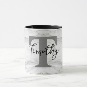 MUG LETTRE T EN MARBRE MODERNE ET CLASSIQUE