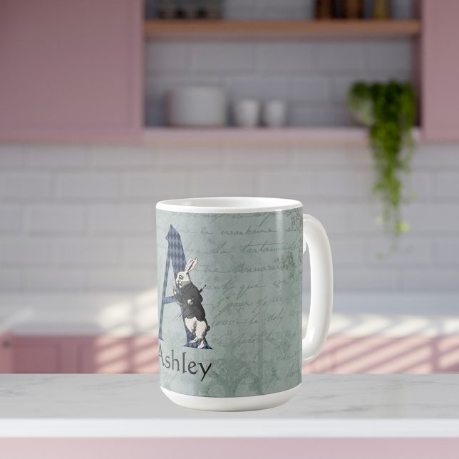 MUG LETTRE TAPIS BLANC A (Créateur téléchargé)