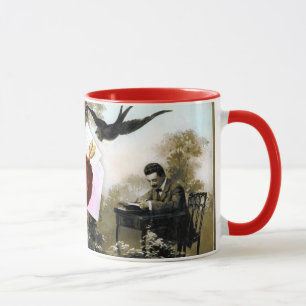 MUG LETTRE VALENTINE ROMANTIQUE, SCEAU DE CIRE ROUGE