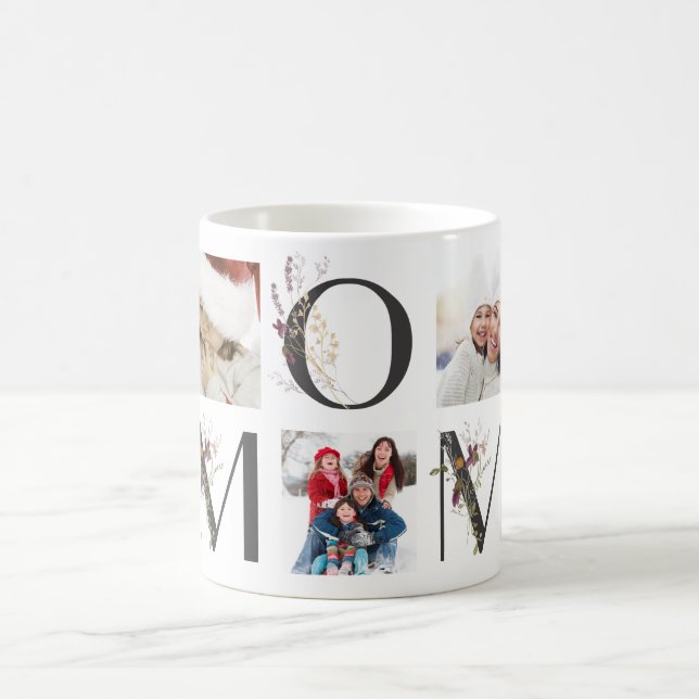 Mug Lettres Fleurs sauvages de la Fête des Mères (Centre)