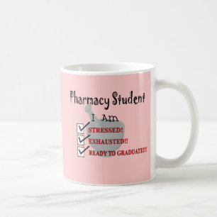 Mug L'étudiant de pharmacie "préparent pour recevoir