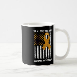 Mug Leucémie Sensibilisation Orange Ruban Usa Drapeau